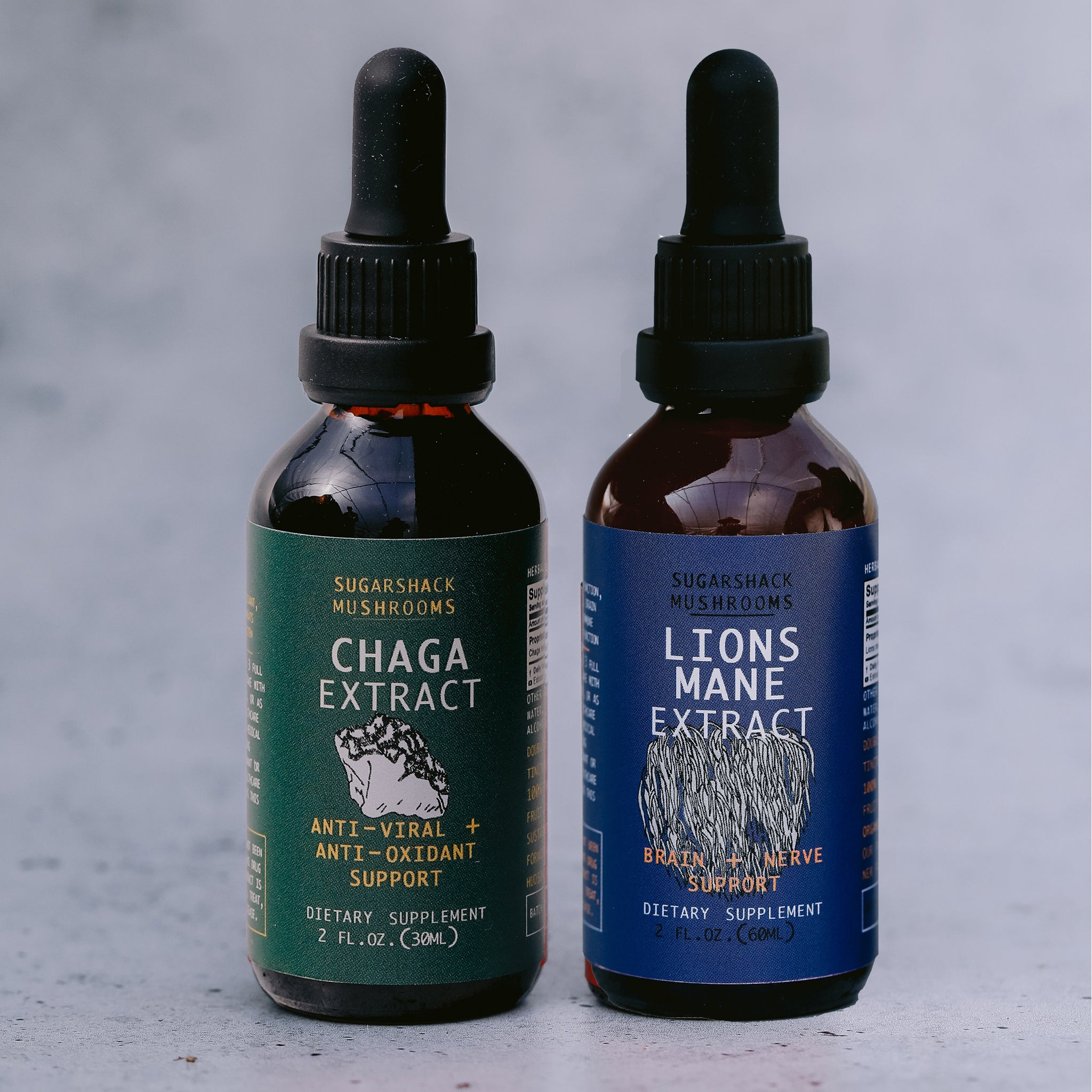 Mind and Antioxidant Defense Duo | Lion's Mane & Chaga