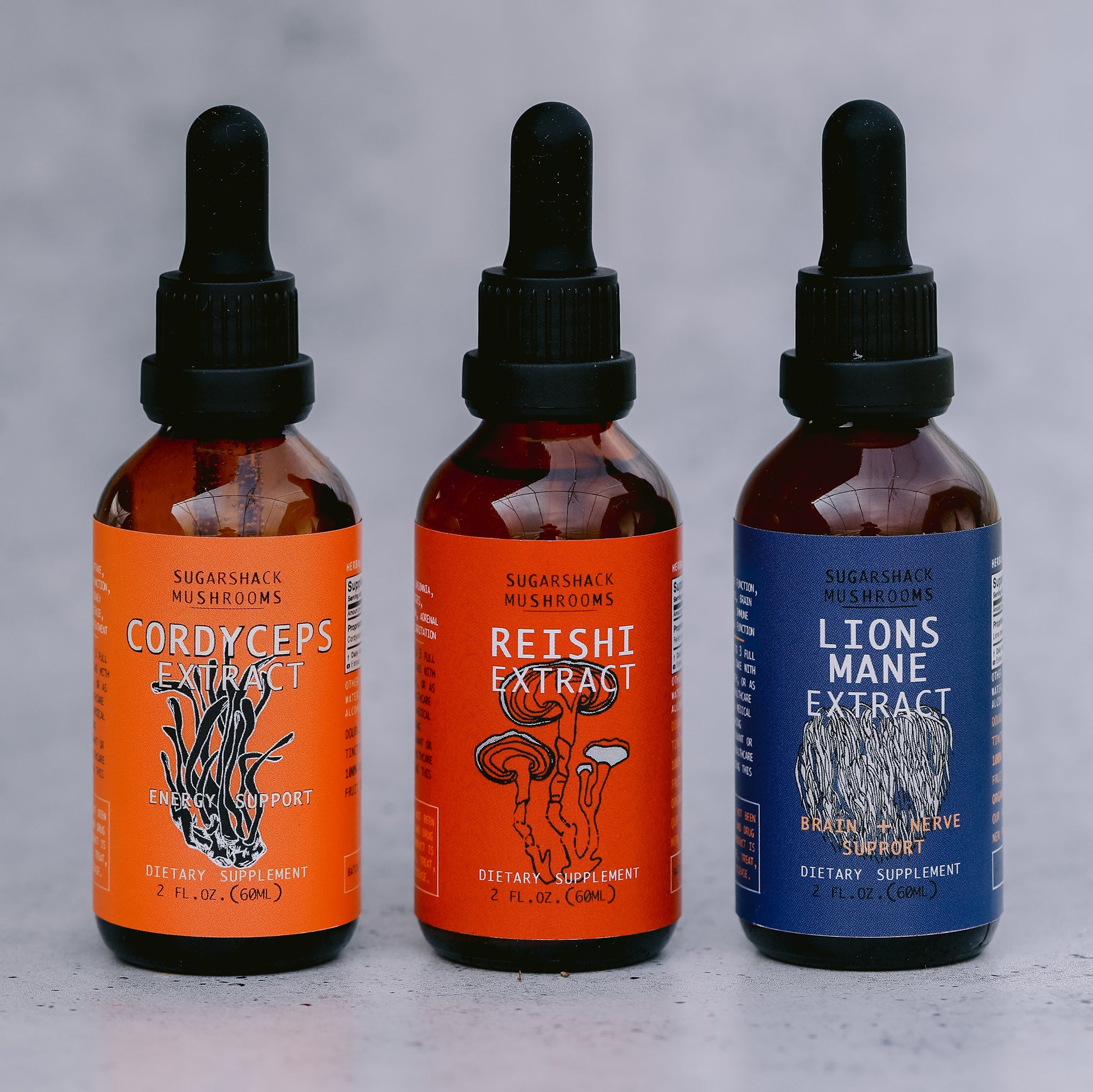 Rejuvenation Trio | Reishi, Lion's Mane & Cordyceps