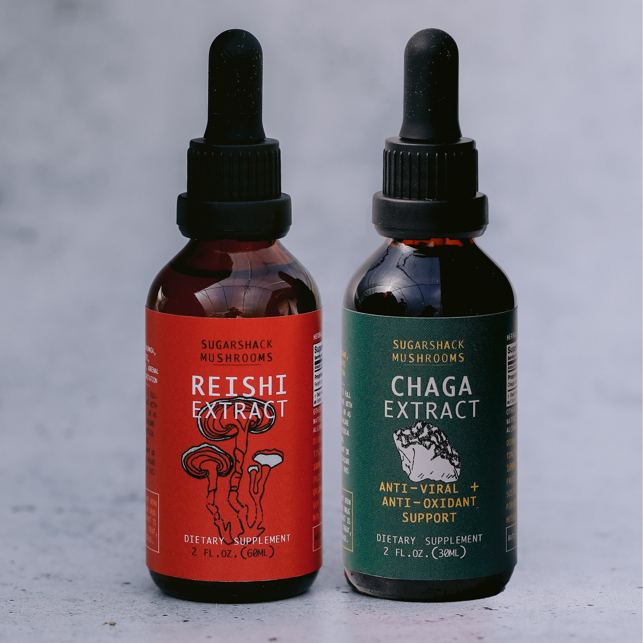 Resilience and Immune Duo | Reishi & Chaga